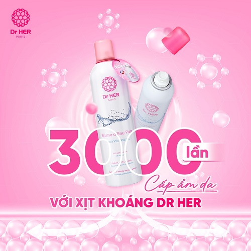 Xịt khoáng cấp ẩm Dr HER Paris 400ML 2