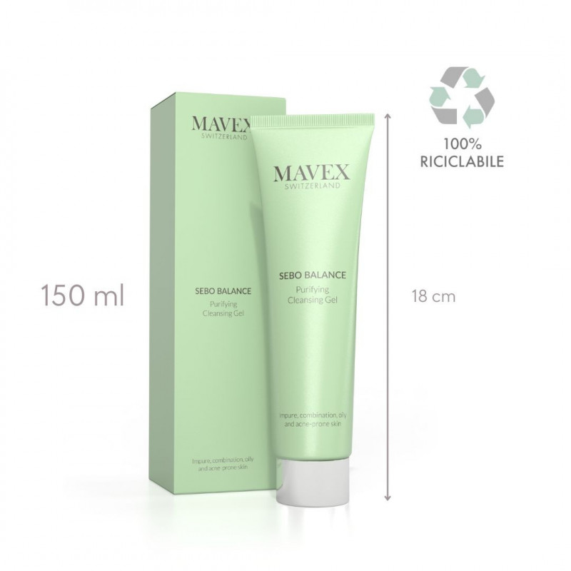 Gel rửa mặt Mavex Sebo Balance cho da dầu mụn 150ML 2