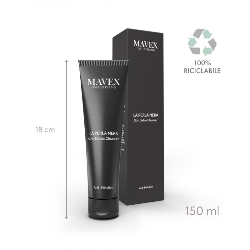 Sữa rửa mặt Mavex La Perla Nera than hoạt tính làm sạch sâu, săn chắc da 150ML 2