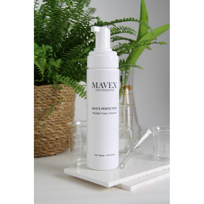 Bọt rửa mặt trắng da Mavex White Perfection giảm dấu hiệu lão hoá, mờ thâm 200ML 3