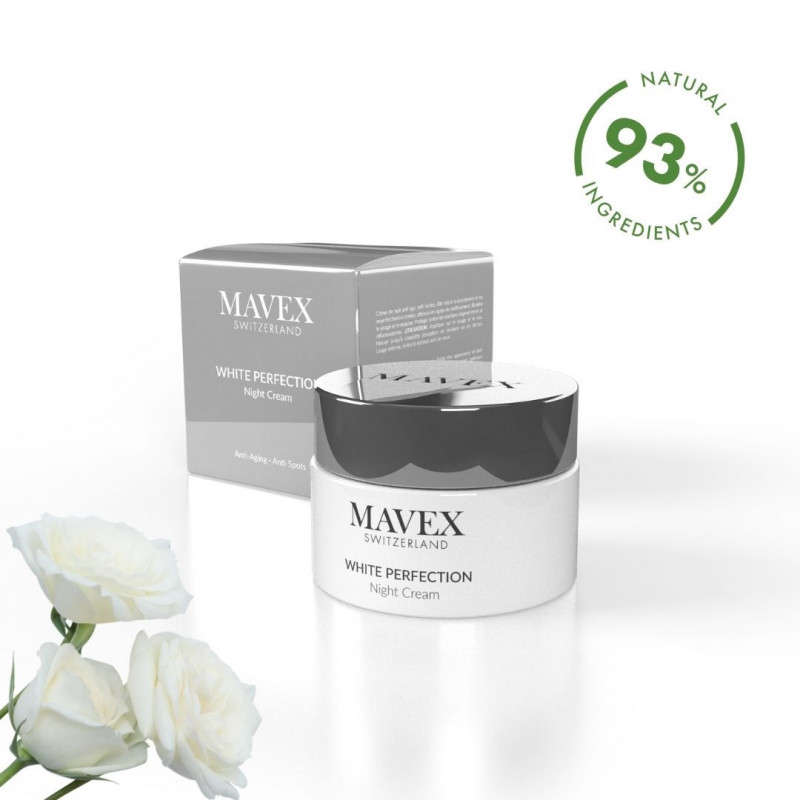 Kem dưỡng trắng da ban đêm Mavex White Perfection giảm dấu hiệu lão hoá, mờ thâm 50ML