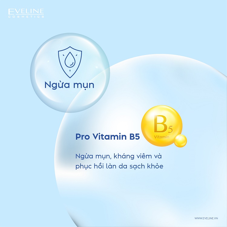 Nước tẩy trang Eveline Hyaluron Clinic B5 dưỡng ẩm da 500ML 2