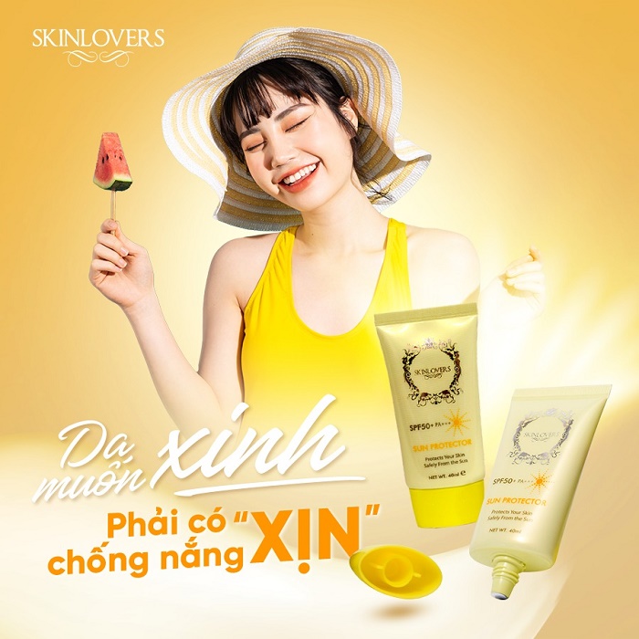 Kem chống nắng Skinlovers không tan trong nước SPF 50+ PA+++ 40ML 2