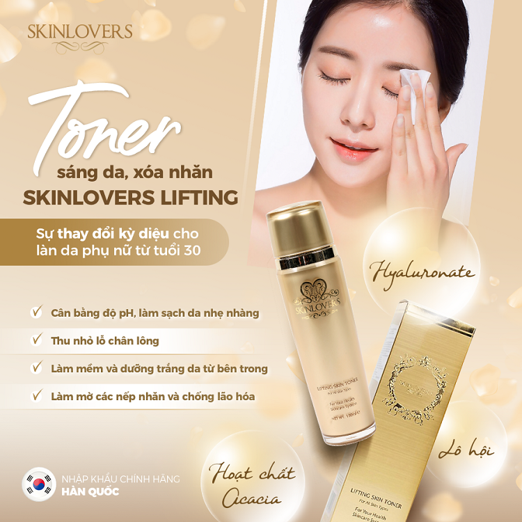 Nước hoa hồng Skinlovers Lifting làm trắng và săn chắc da 130ML 1