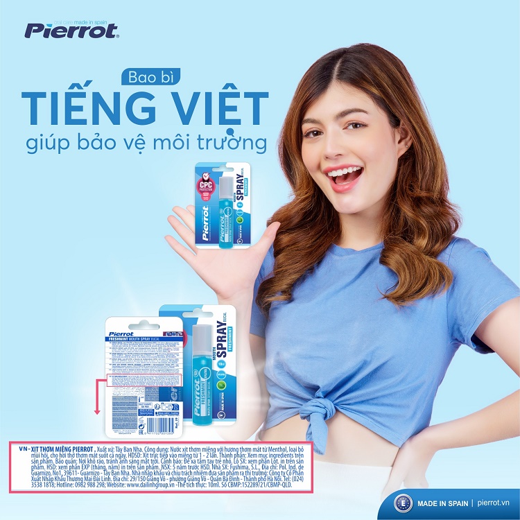 Xịt thơm miệng Pierrot Mouth Spray 10ML 2