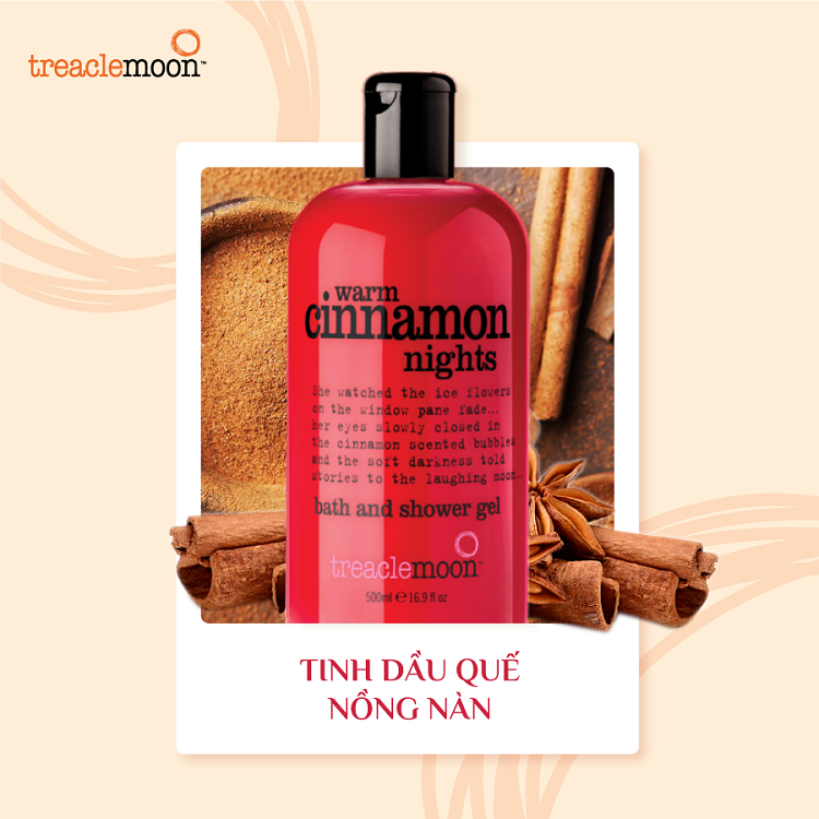 Gel tắm Treaclemoon tinh dầu quế 500ML 1