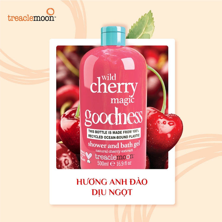 Gel tắm Treaclemoon hương anh đào 500ML 1