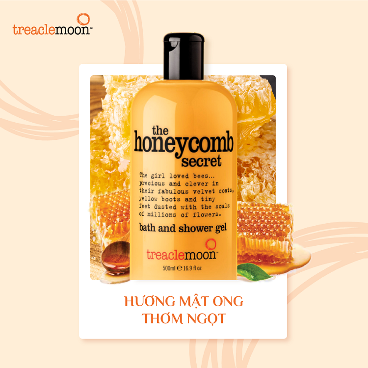 Gel tắm Treaclemoon hương mật ong 500ML 1