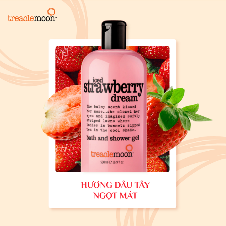 Gel tắm Treaclemoon hương dâu tây 500ML 1