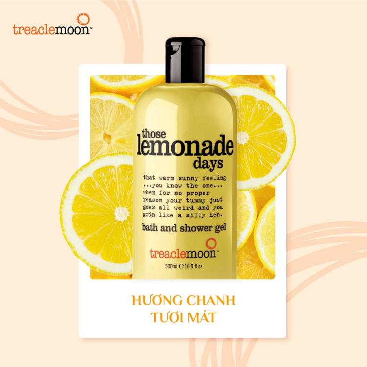 Gel tắm Treaclemoon hương chanh 500ML 1