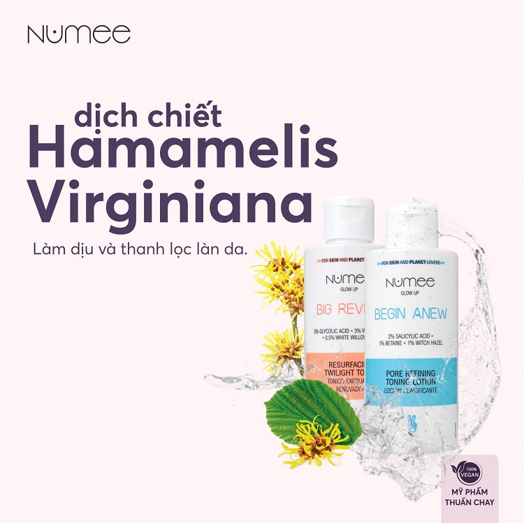 Nước hoa hồng Numee Glow Up tẩy tế bào chết, dưỡng mịn da 150ML 1