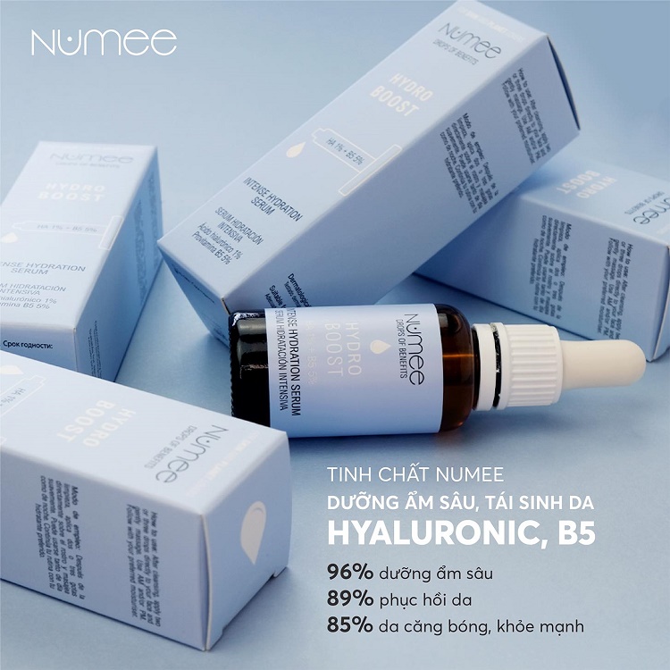 Tinh chất Numee dưỡng ẩm sâu, tái sinh da Hyaluronic, B5 30ML 2