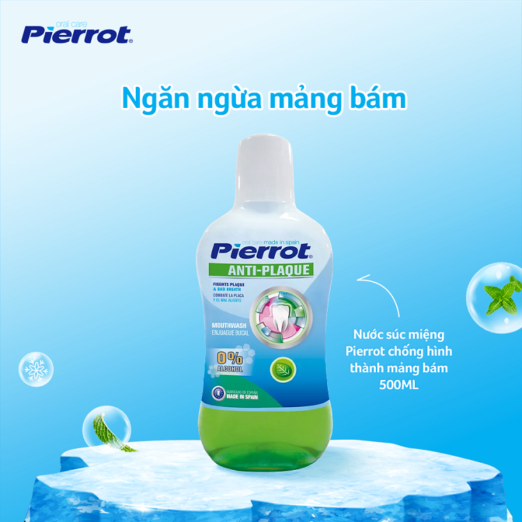 Nước súc miệng Pierrot chống hình thành mảng bám 500ML 2