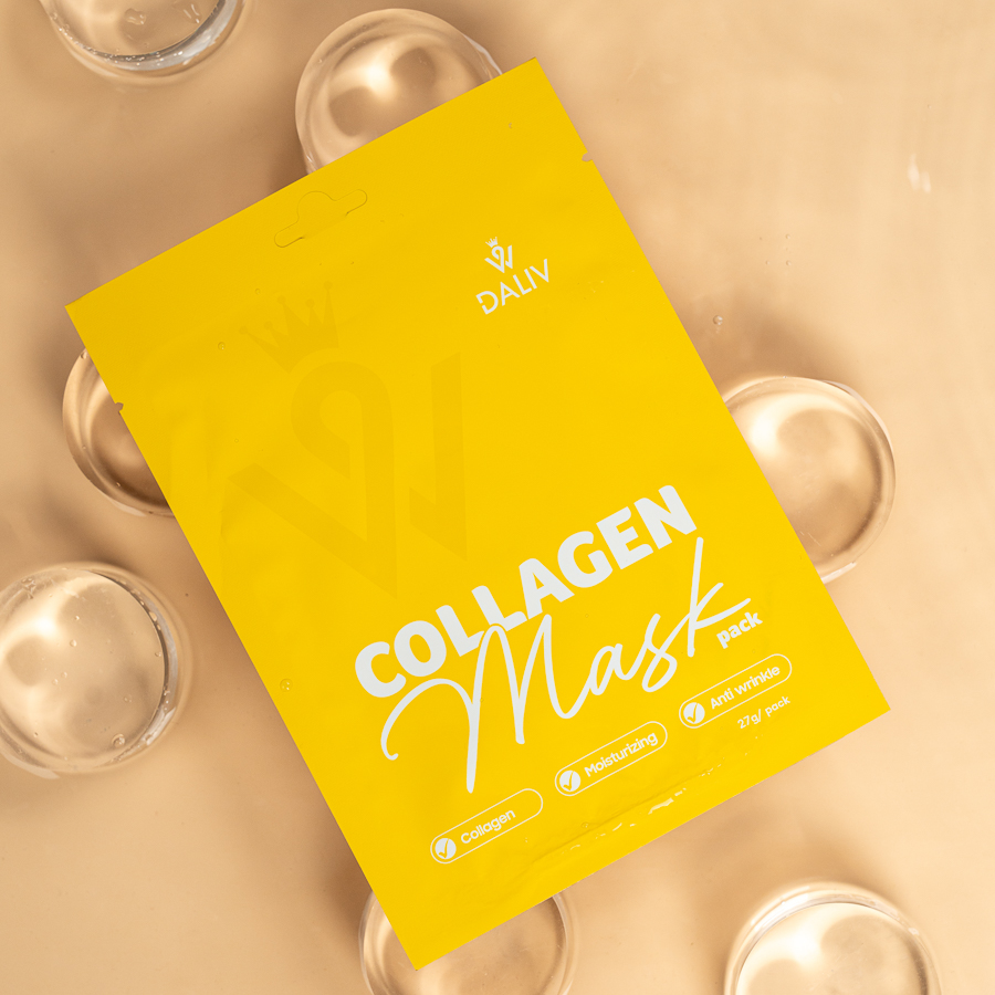 Mặt nạ Daliv tinh chất Collagen dưỡng ẩm, mờ nếp nhăn 27g 2
