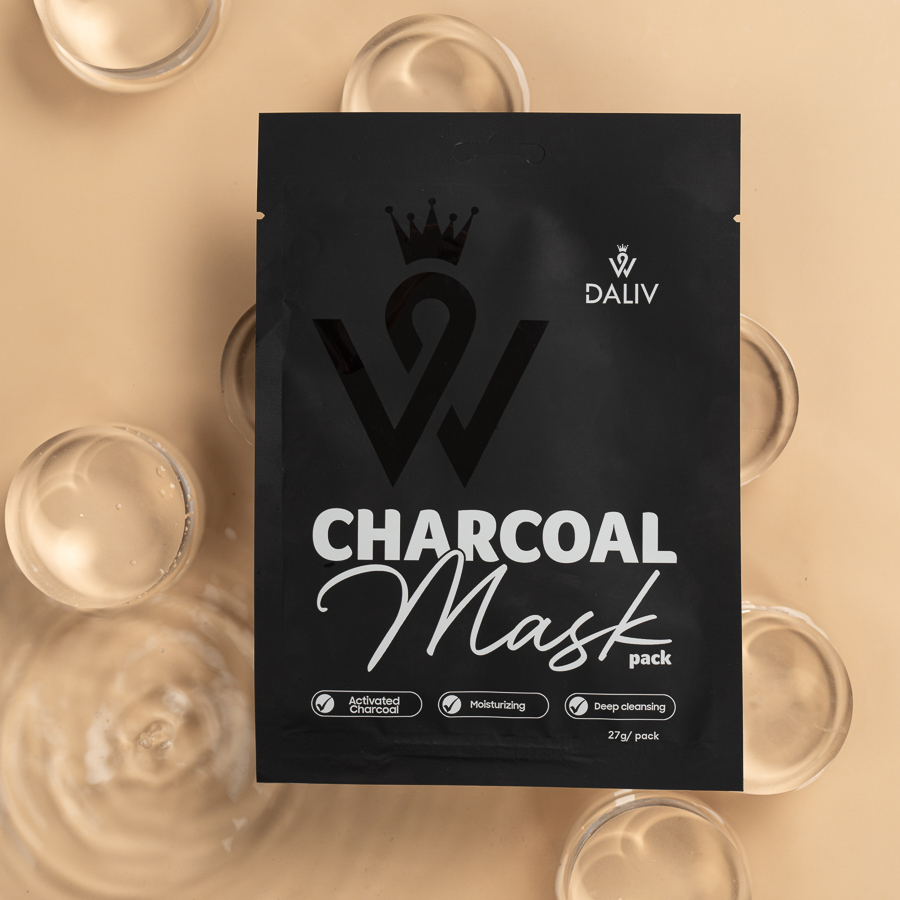 Mặt nạ Daliv Than hoạt tính dưỡng ẩm, sạch sâu 27g 2