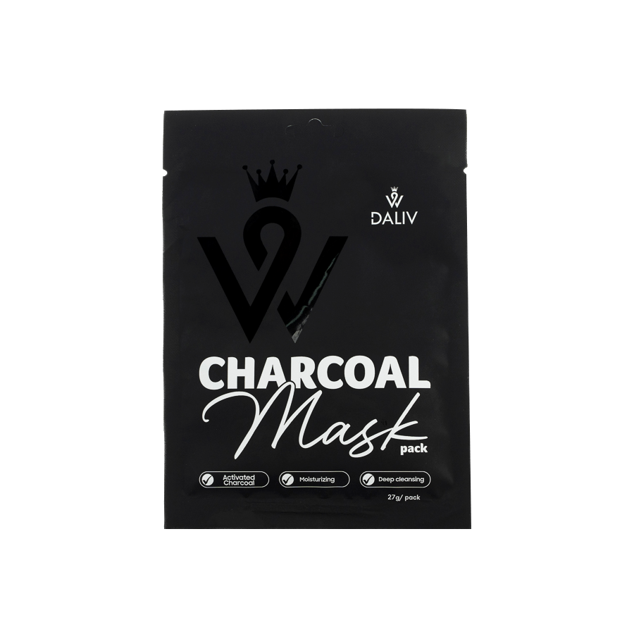 Mặt nạ Daliv Than hoạt tính dưỡng ẩm, sạch sâu 27g