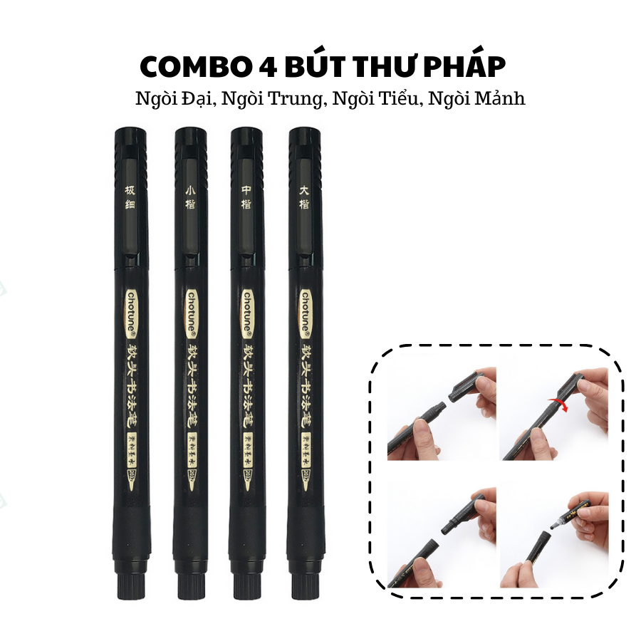 But Phap Lettering Bút brush pen viết calligraphy lettering thư pháp