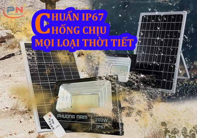 Đèn năng lượng mặt trời kháng nước và chống bụi tốt