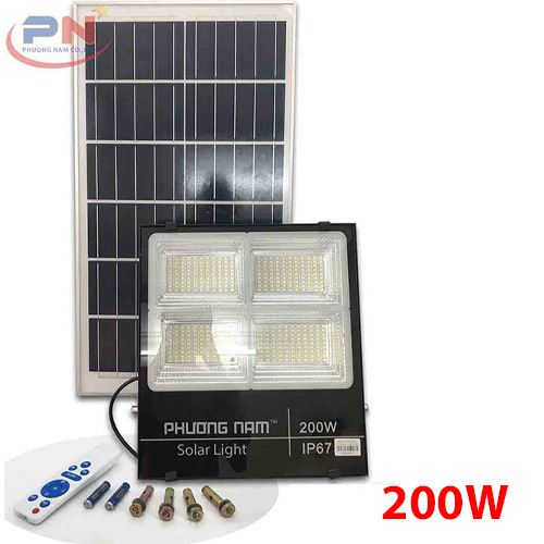 Đèn LED Năng Lượng Mặt Trời Solar Light 200W (4 Khoang)