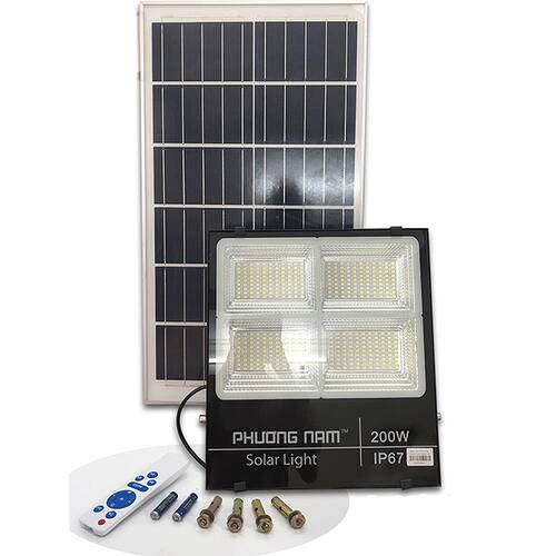 Đèn LED Năng Lượng Mặt Trời Solar Light 200W (4 Khoang)