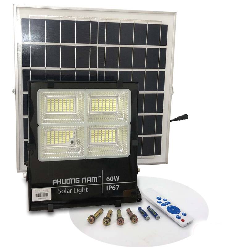 Đèn LED Năng Lượng Mặt Trời Solar Light 60W (4 Khoang)