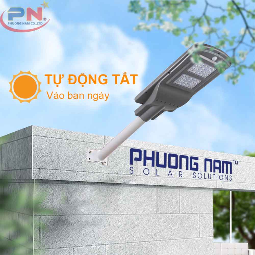 Đèn Đường Năng Lượng Mặt Trời 40W (Liền Thể)