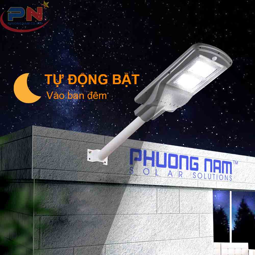 Đèn Đường Năng Lượng Mặt Trời 40W (Liền Thể)