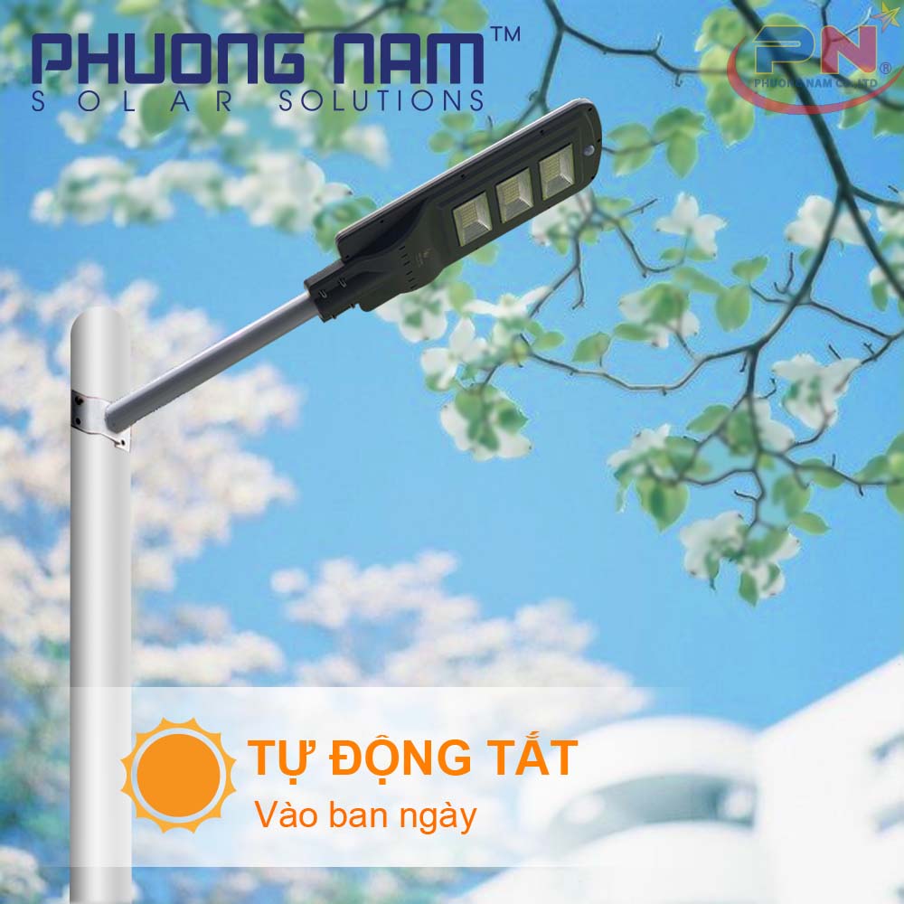 Đèn Đường Năng Lượng Mặt Trời 90W (Liền Thể)