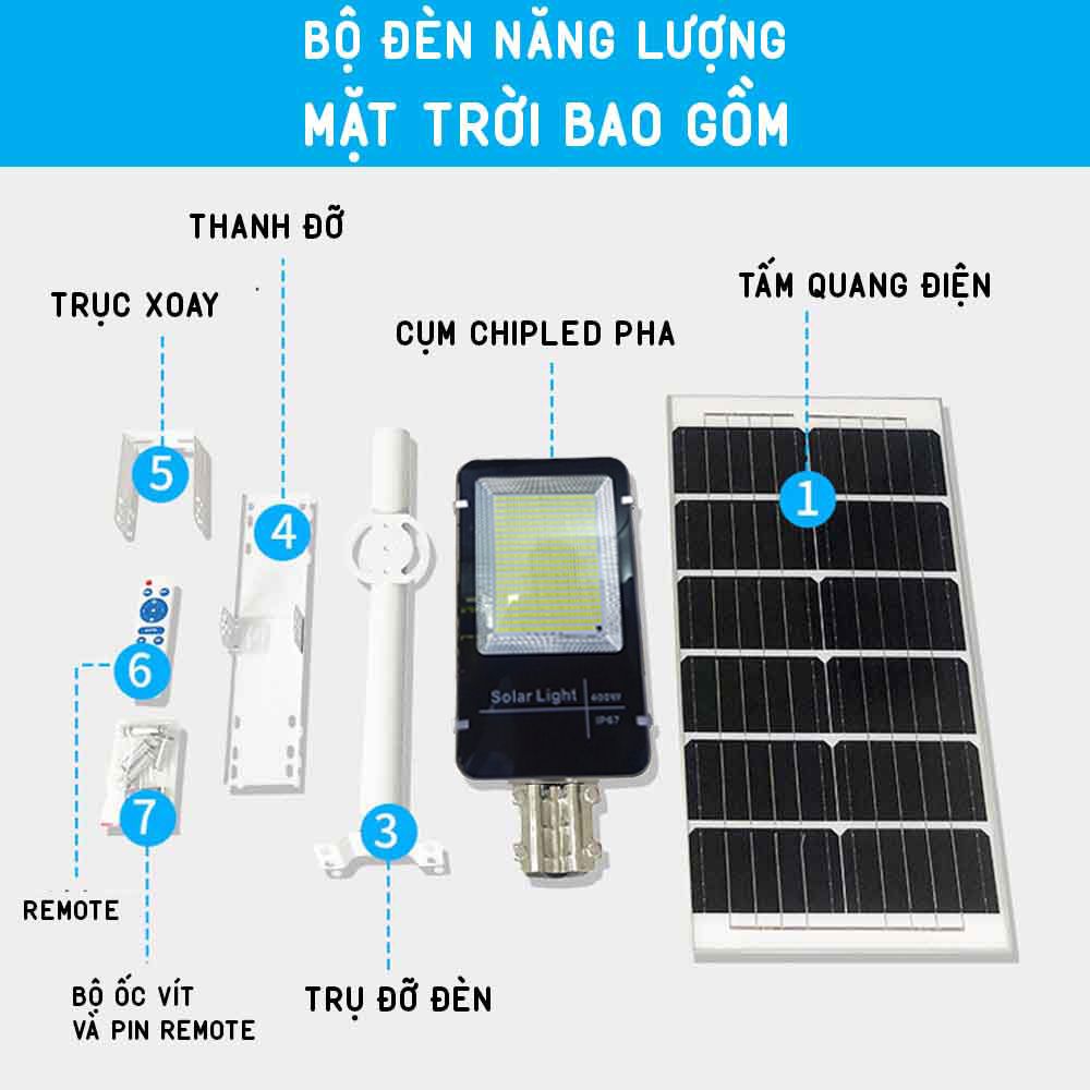 Đèn Đường Năng Lượng Mặt Trời 400W