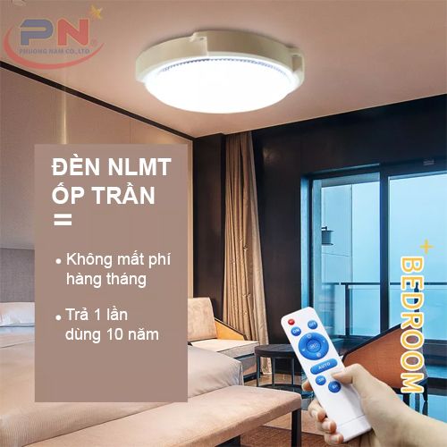 Đèn Ốp Trần Năng Lượng Mặt Trời