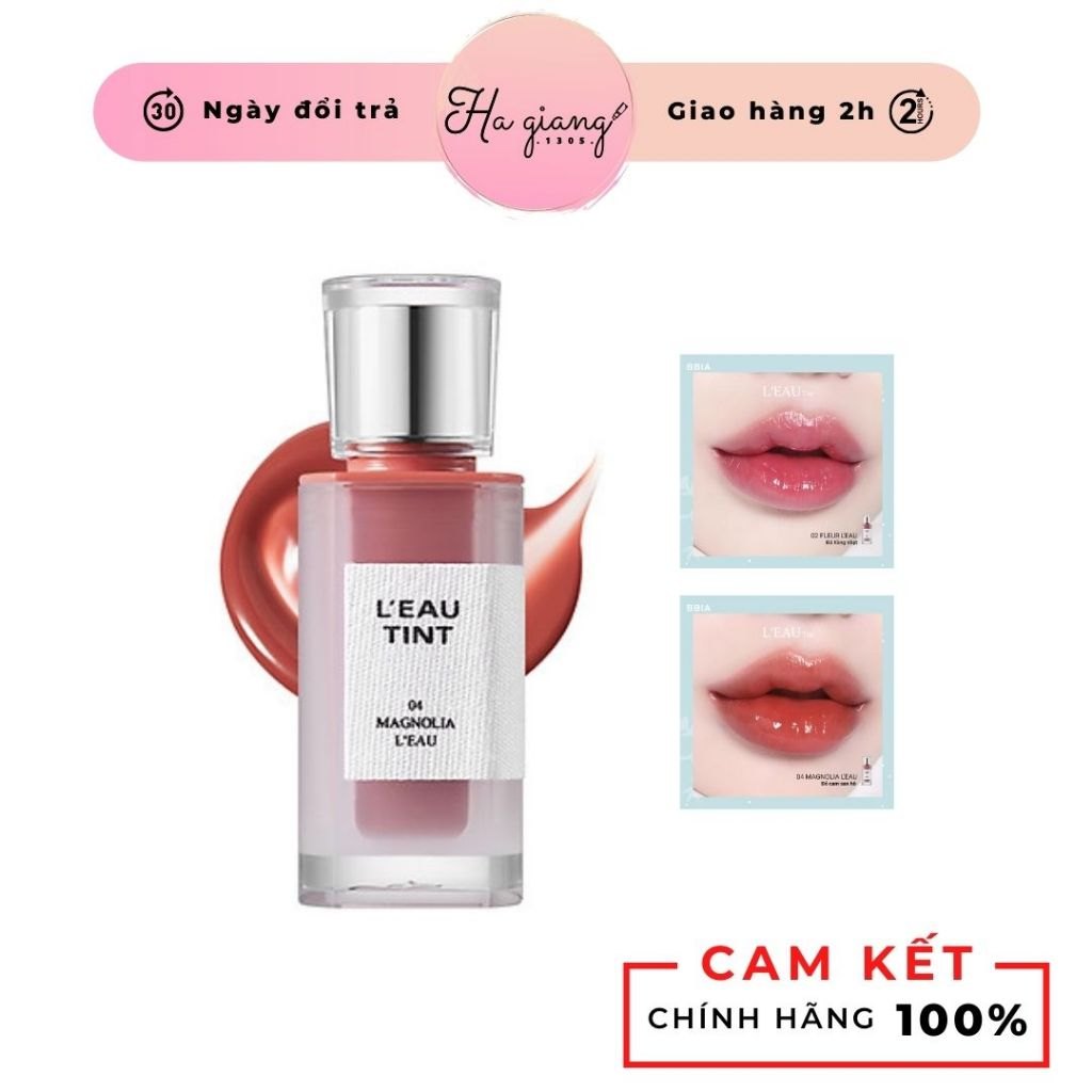 Son Tint Bóng Bbia Gardenia Leau Tint Thuần Chay