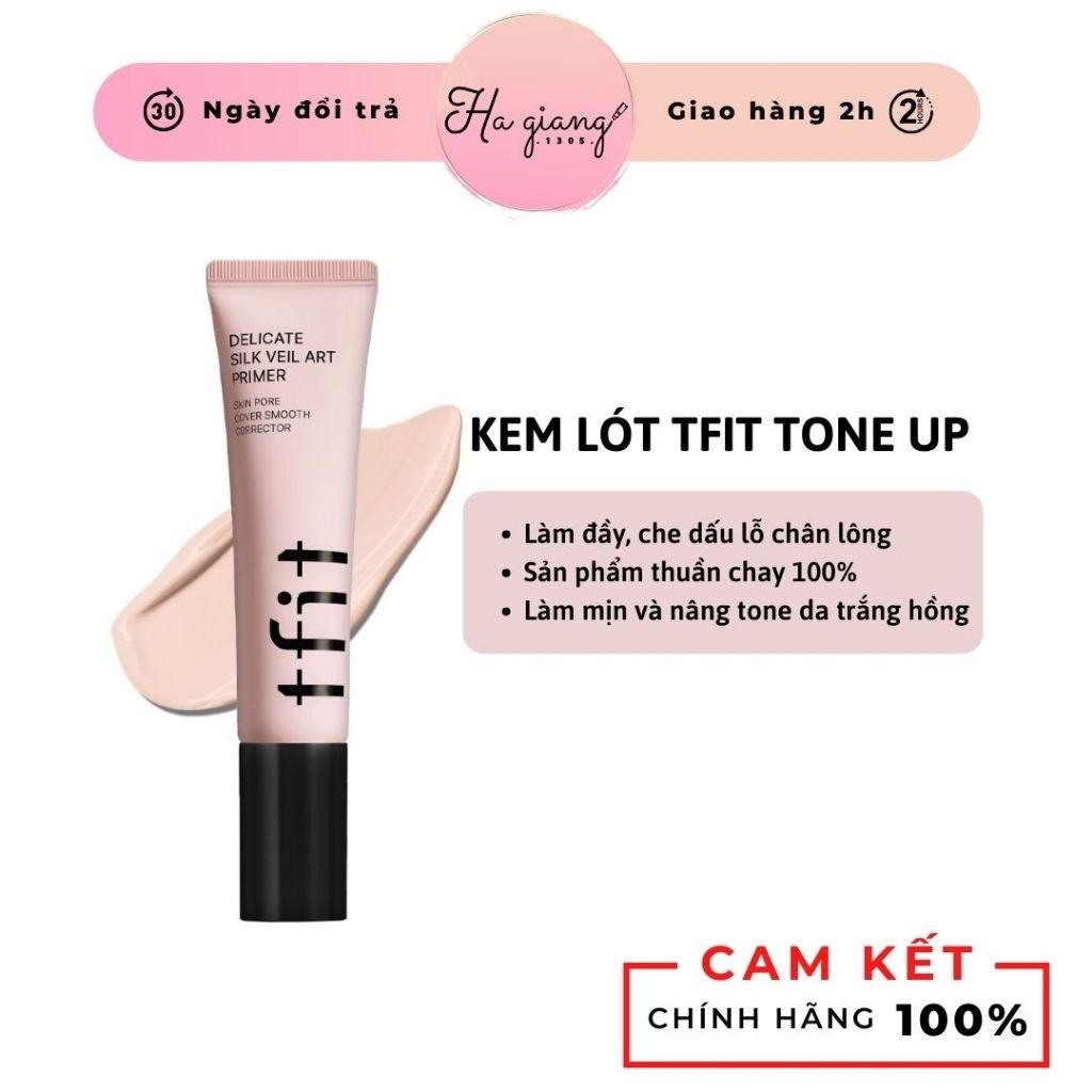 Kem Lót TFIT Delicate Silk Veil Art Primer 30ml - 02 Tím