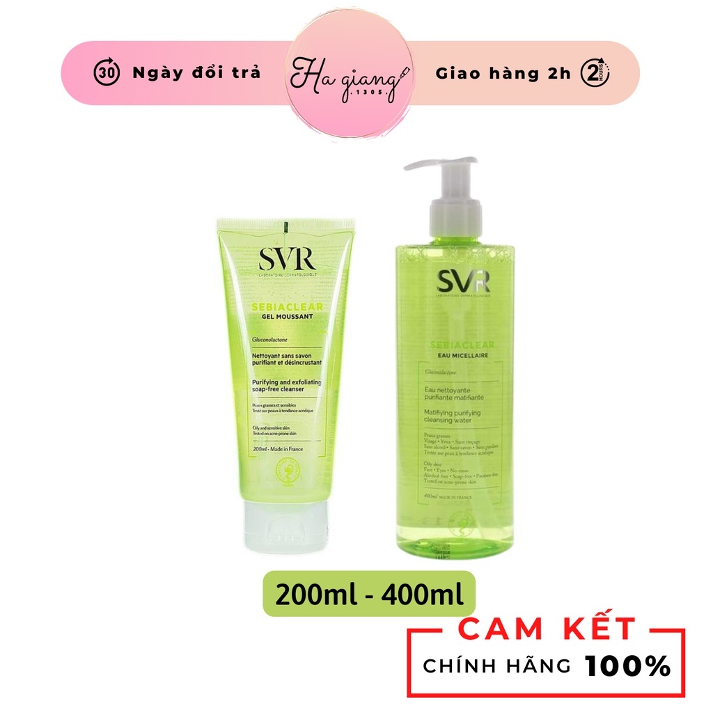 Sữa rửa mặt SVR Pháp XANH LÁ - 200ml