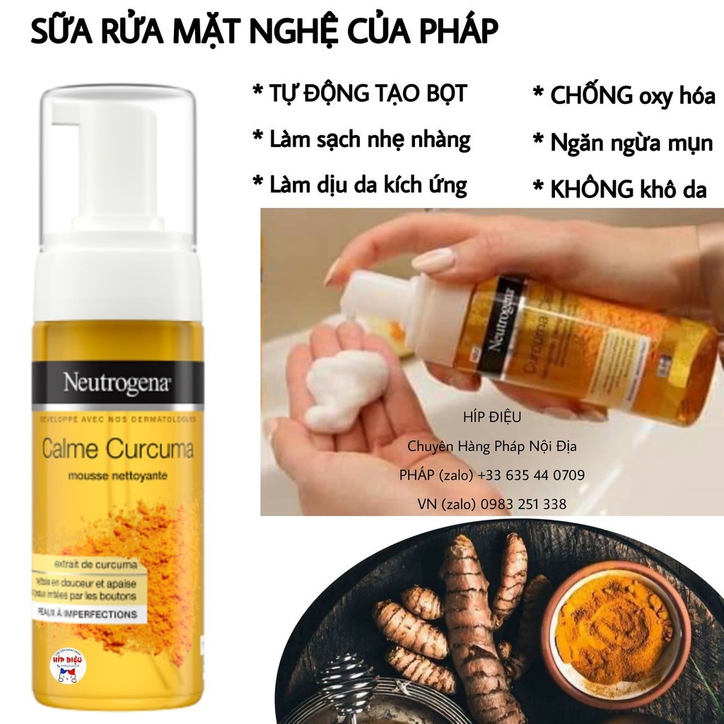 Sữa Rửa Mặt Neutrogena Tinh Chất Nghệ