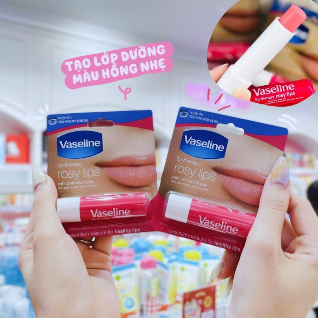 Son Dưỡng Thỏi Vaseline - Rosy Lips (Có màu)