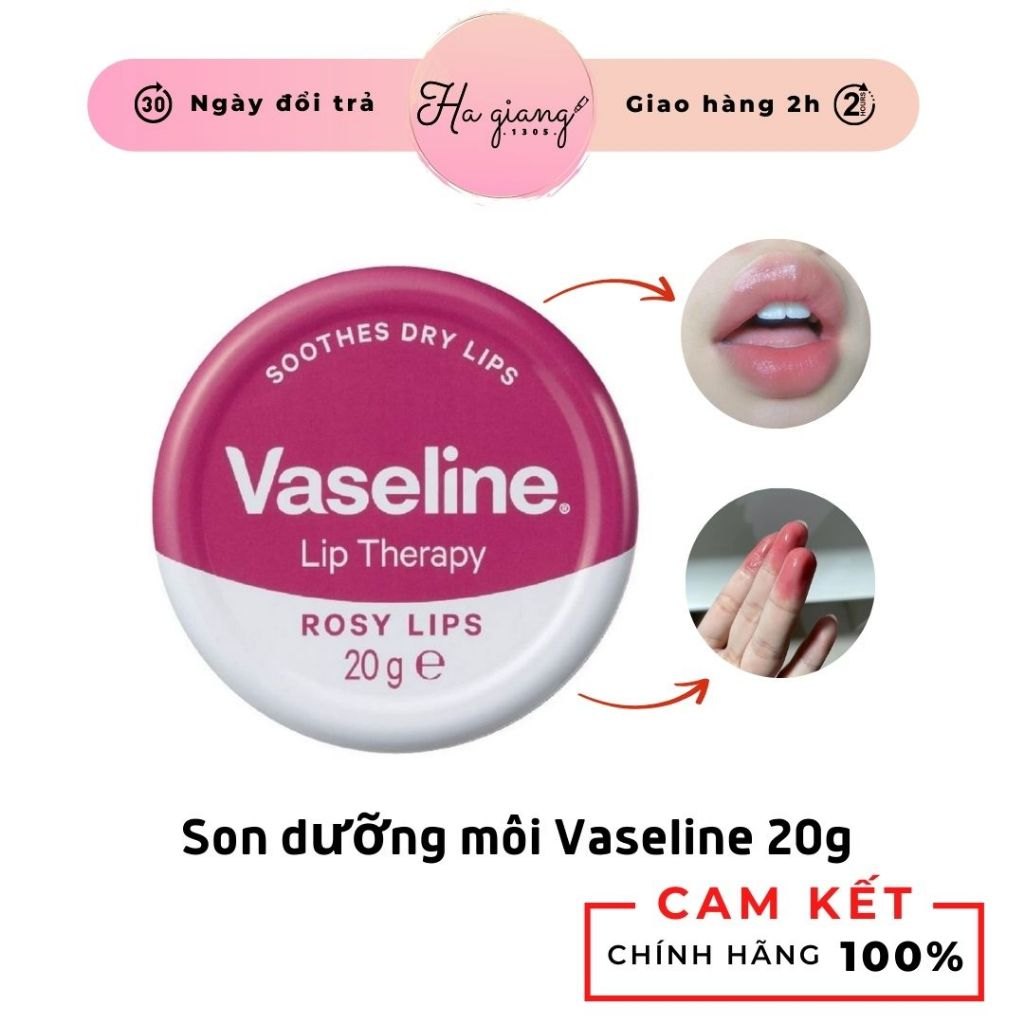 Son dưỡng môi Vaseline 20g dạng hũ thiếc