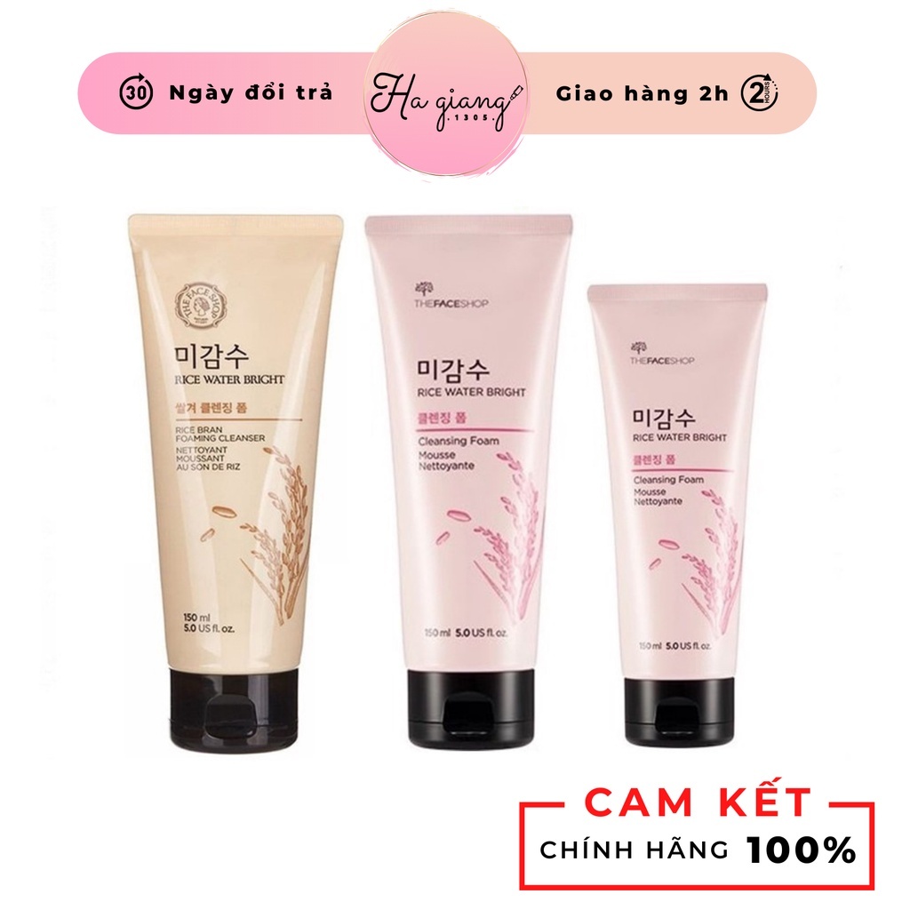 Sữa rửa mặt gạo The Face Shop Cleansing Foam 100ml