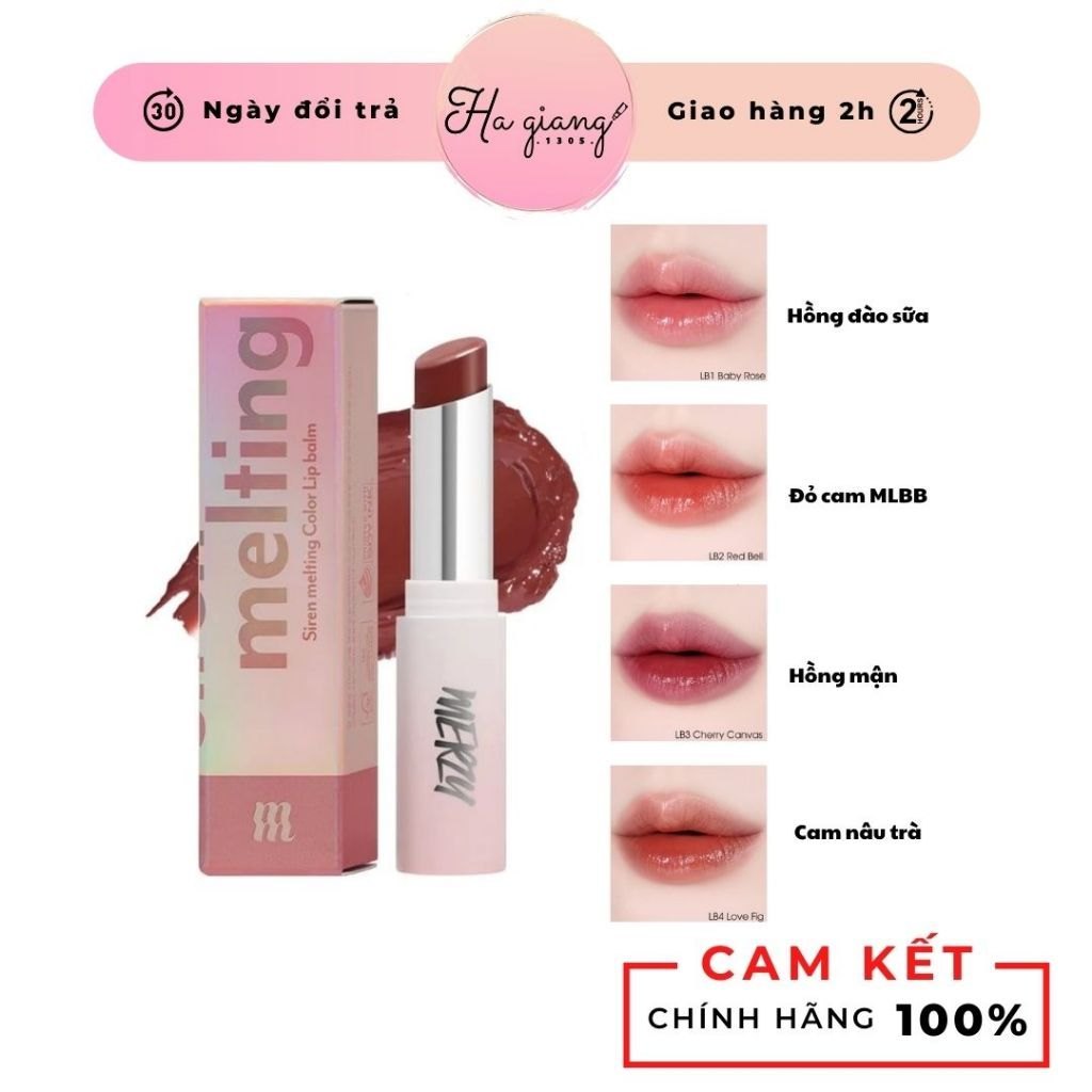 Son Dưỡng Có Màu Merzy Siren Melting Color Lipbalm