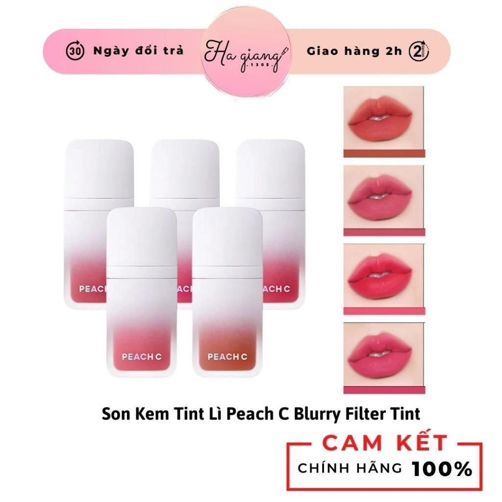 Son Kem Tint Lì Peach C Blurry Filter Tint