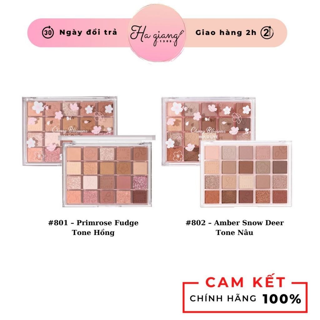 Bảng Phấn Mắt 20 ô Hold Live Evening Sakura Dance Eyeshadow Palette