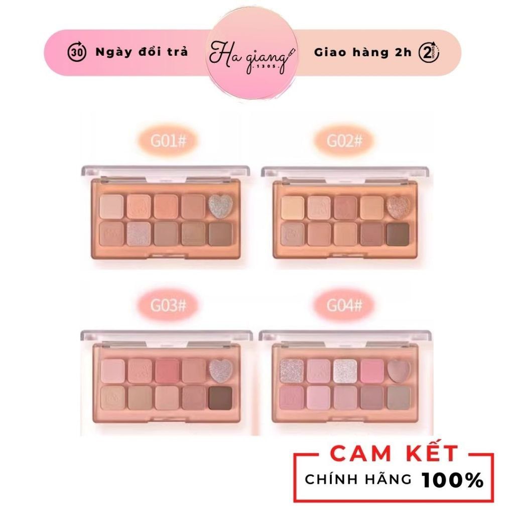 Phấn Mắt 10 Ô GOGO TALES Sweet Misty GT643