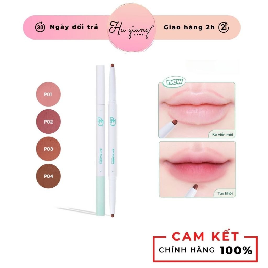 Chì Viền Môi Dearmay 2in1 Plumpy Lip Liner