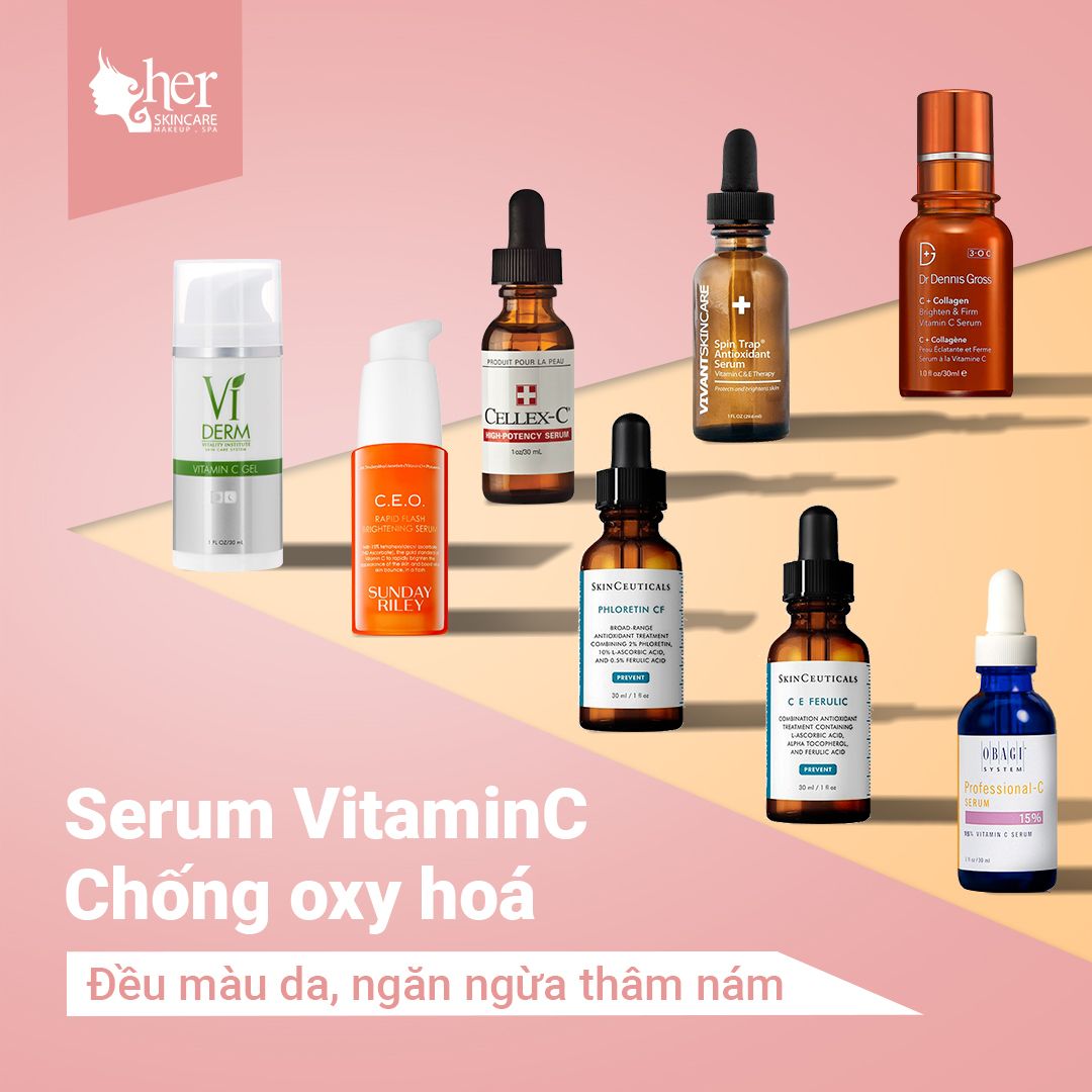 Top sản phẩm Vitamin C serum tốt nhất 2019