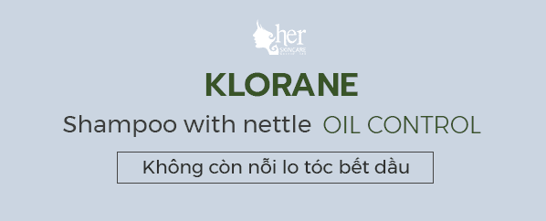 Dầu gội Klorane - Kiểm soát dầu nhờn, cải thiện tình trạng tóc hư tổn