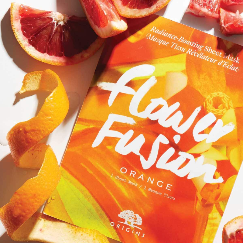 Mặt nạ Origins Flower Fusion Orange Radiance-Boosting Sheet Mask