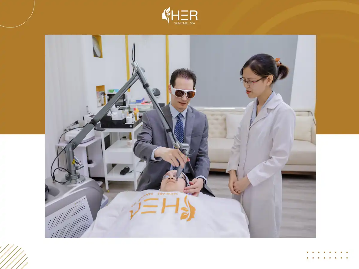 Công nghệ tiên tiến Diode Laser giúp triệt lông vĩnh viễn tại HER Spa