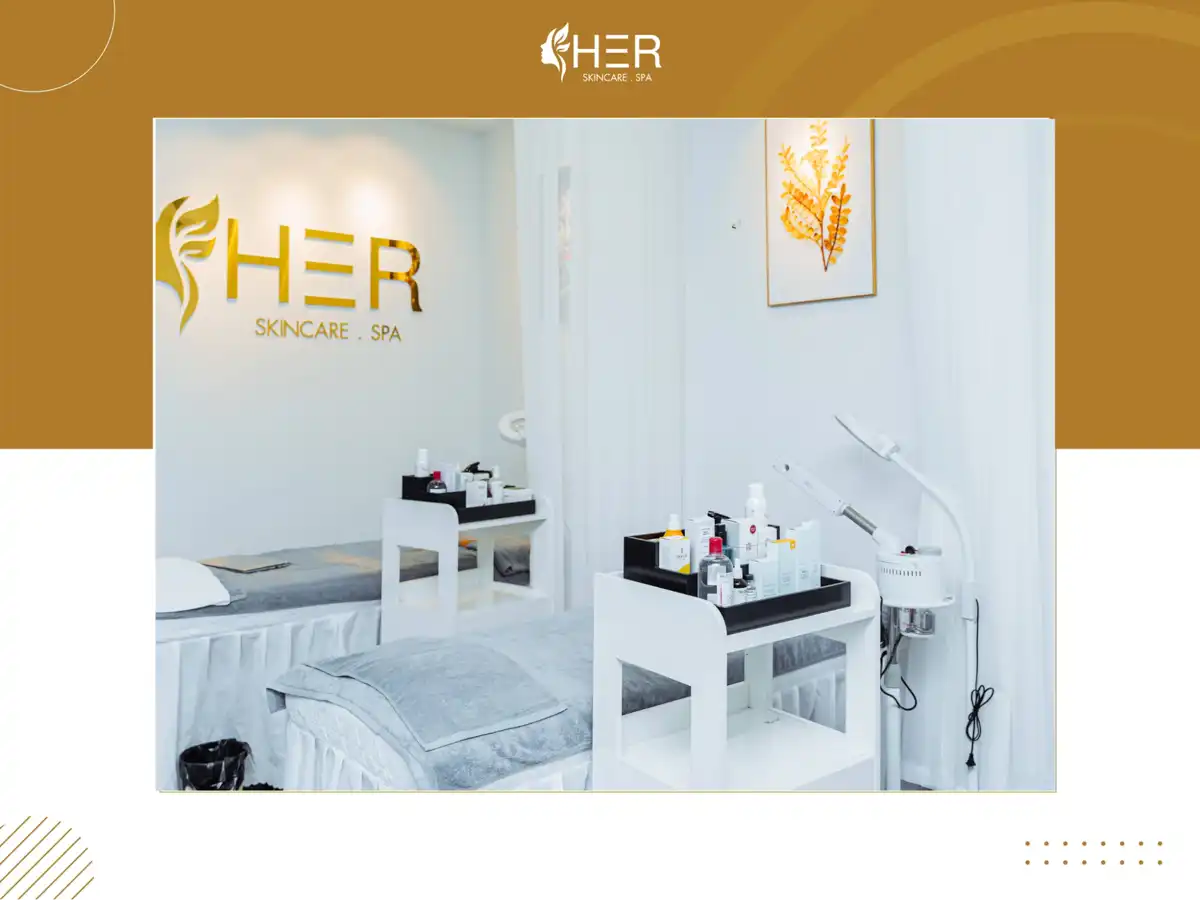 Cơ sở vật chất hiện đại tại HER spa