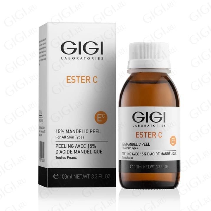 Peel làm căng bóng và sáng da ngay lập tức Gigi Ester C Mandelic peel 15% Professional 100ml (R) (HSD: 6/26)