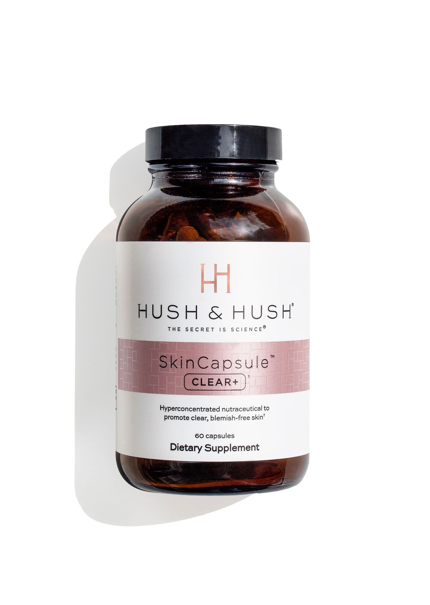 Viên Uống Trị Mụn Hush Skin Capsule Clear+ 60 viên (R) (HSD: 8/24)