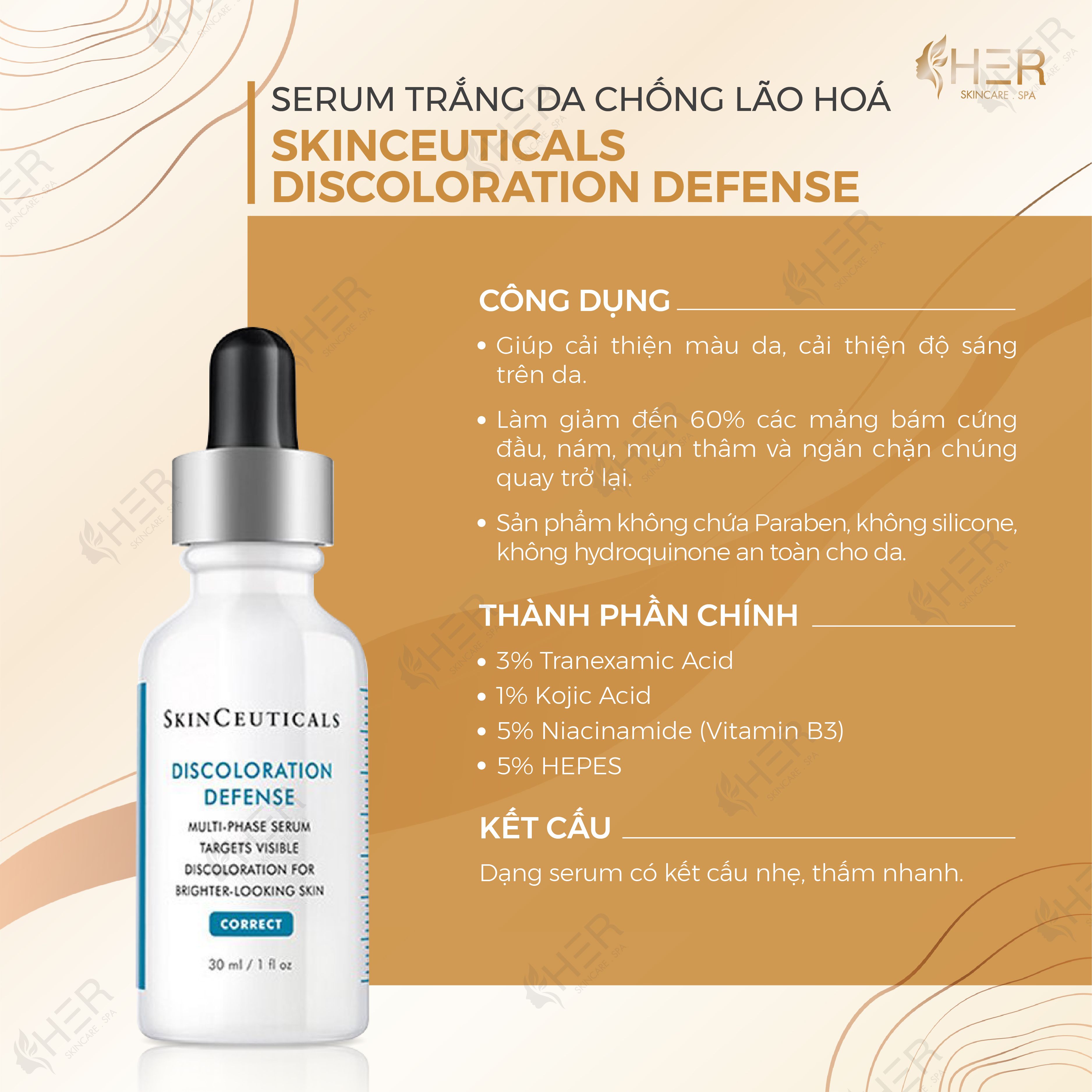 Serum trắng da chống lão hoá Skinceuticals Discoloration Defense 30ml (R) (HSD: 8/24)